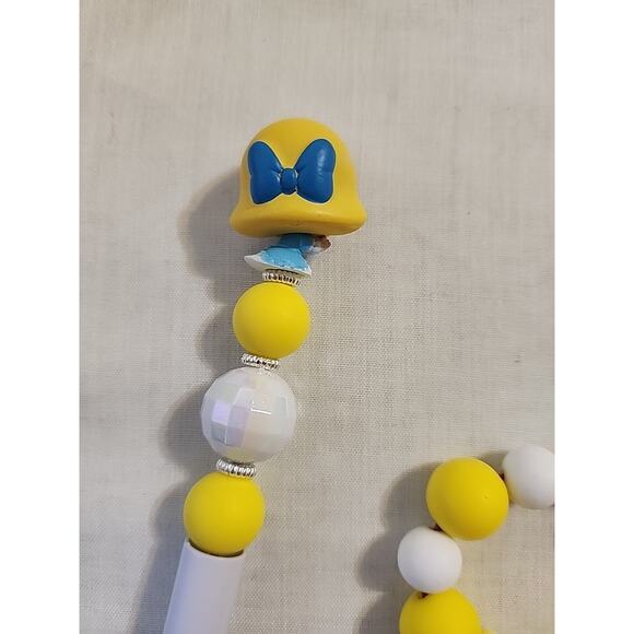 Bead Pen & Cup Charm Matching Combo Young Cinderella & Bow Silicone Beads - Picture 7 of 7